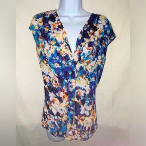 Women’s size Large WORTHINGTON sheer floral blouse